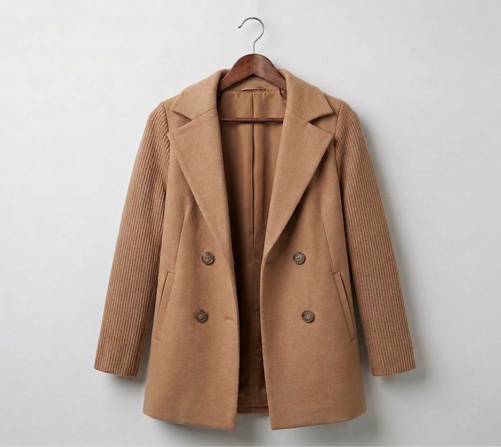 Sasha || Ribbed Blazer Coat